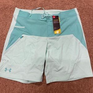 Under Armour Storm Shorts, mint green, size 34